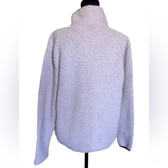 PINK Victorias Secret Woman’s Small Pink Sherpa Pullover Hoodie - Picture 11 of 12